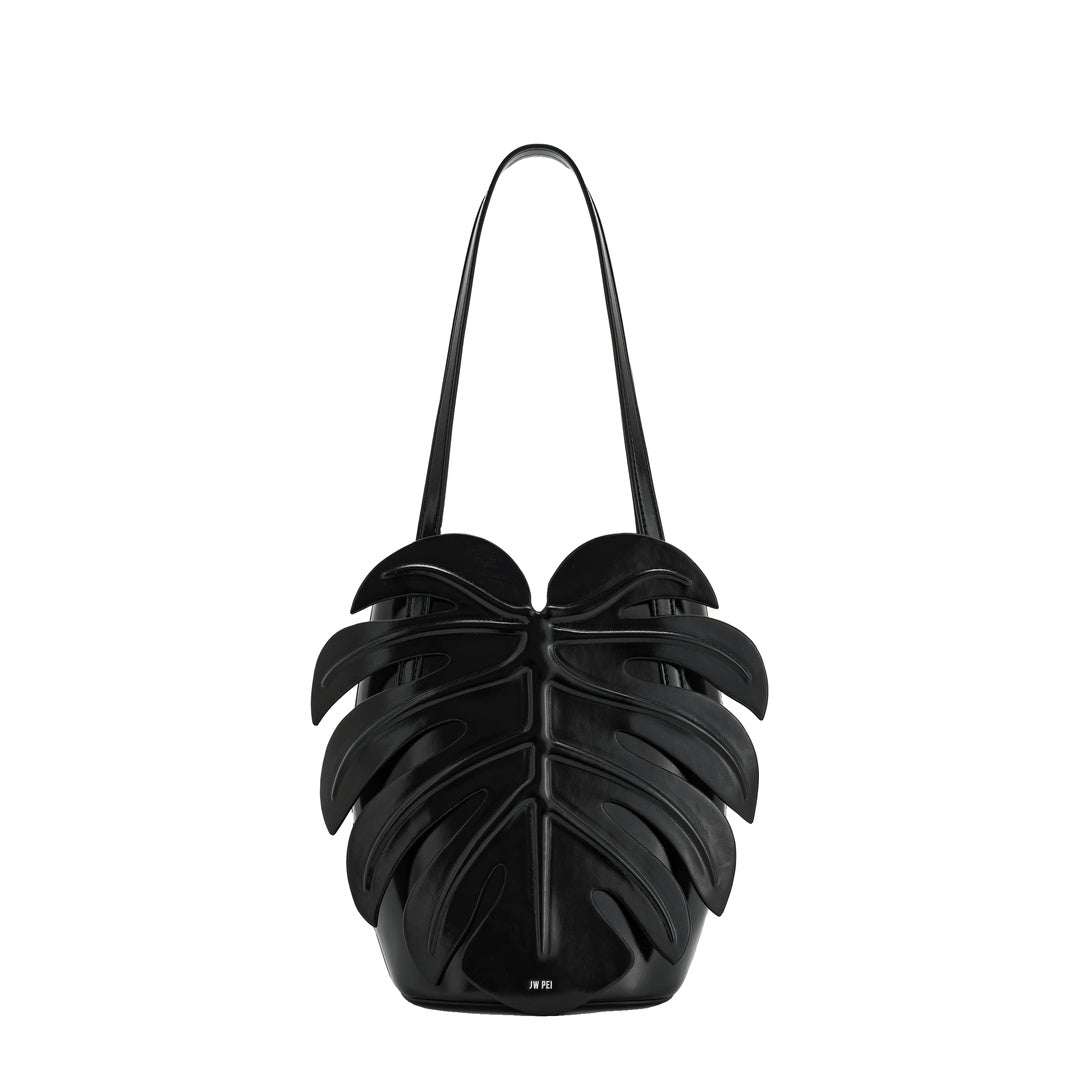JW PEI Cecelia Leaf Shape Shoulder Bag - Black by JW PEI