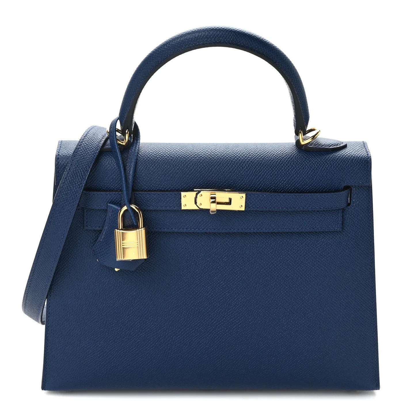 Hermès Kelly Sellier 25 – Epsom Leather in Bleu Navy with Gold Hardware - Zeuskicks