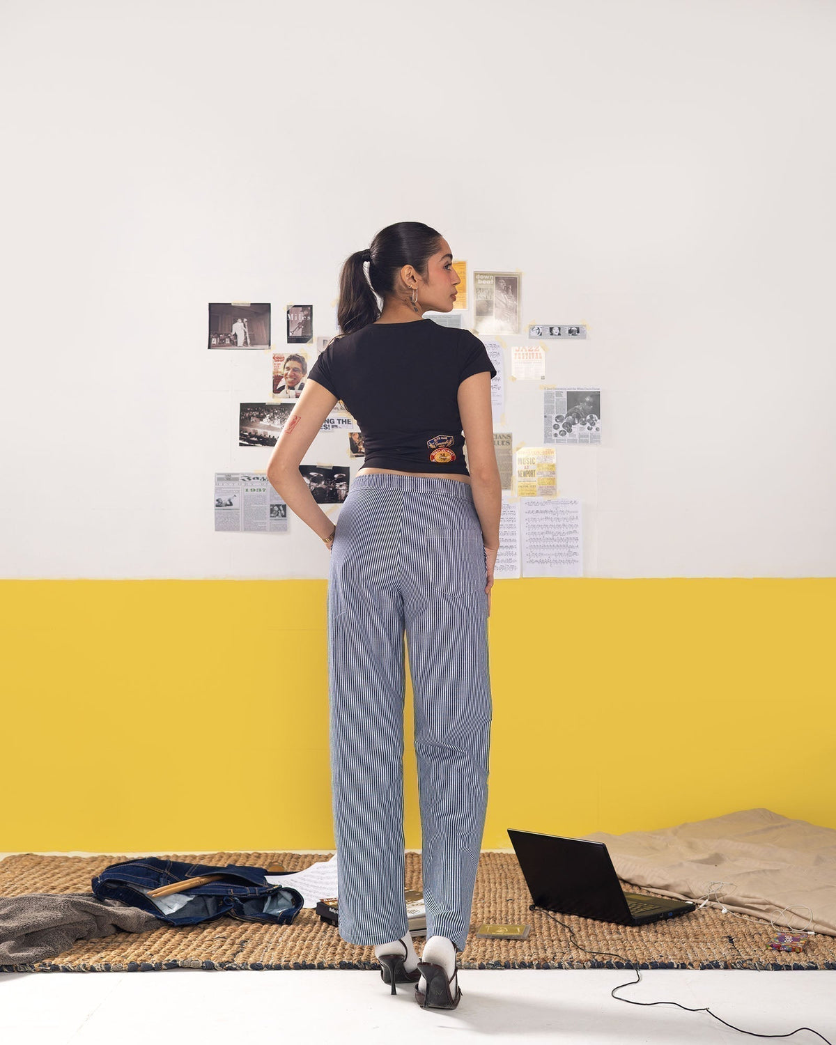 Striped Cotton Pants by BOMAACHI