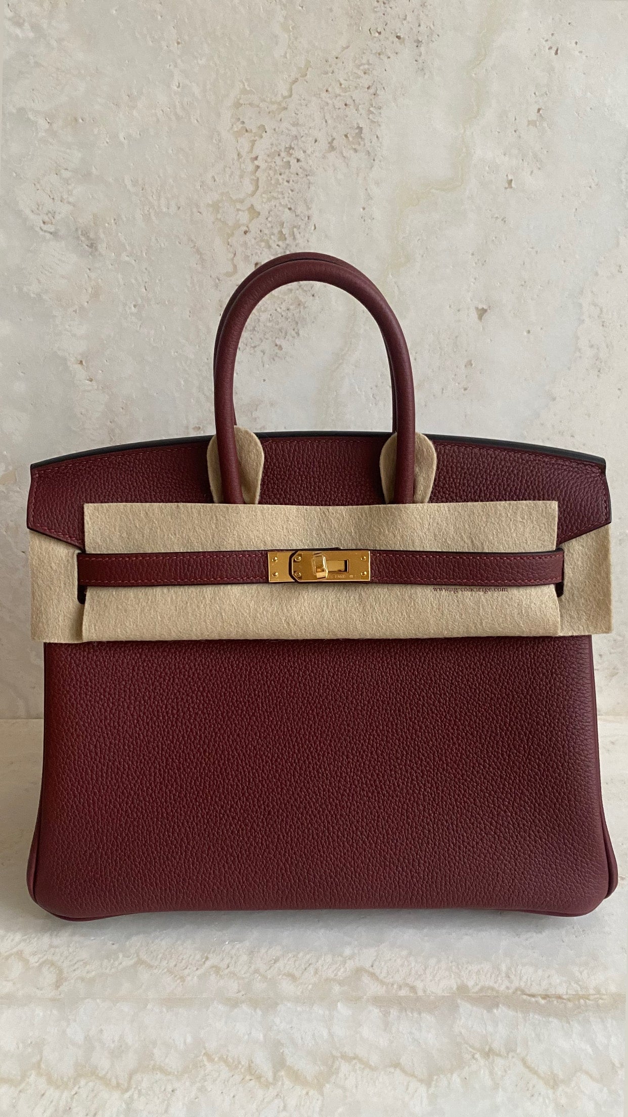 Hermès Birkin 25 – Rouge H Togo Leather with Palladium Hardware