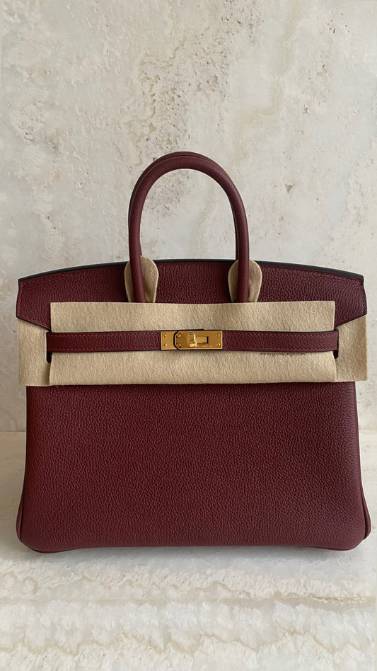 Hermès Birkin 25 – Rouge H Togo Leather with Palladium Hardware