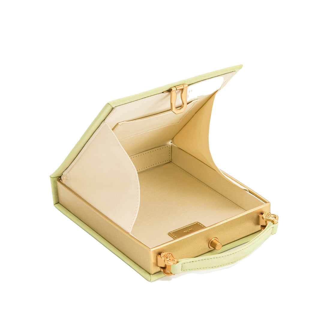 JW PEI Taya-Puppy Pattern Book Shape Clutch Bag - Light Green by JW PEI