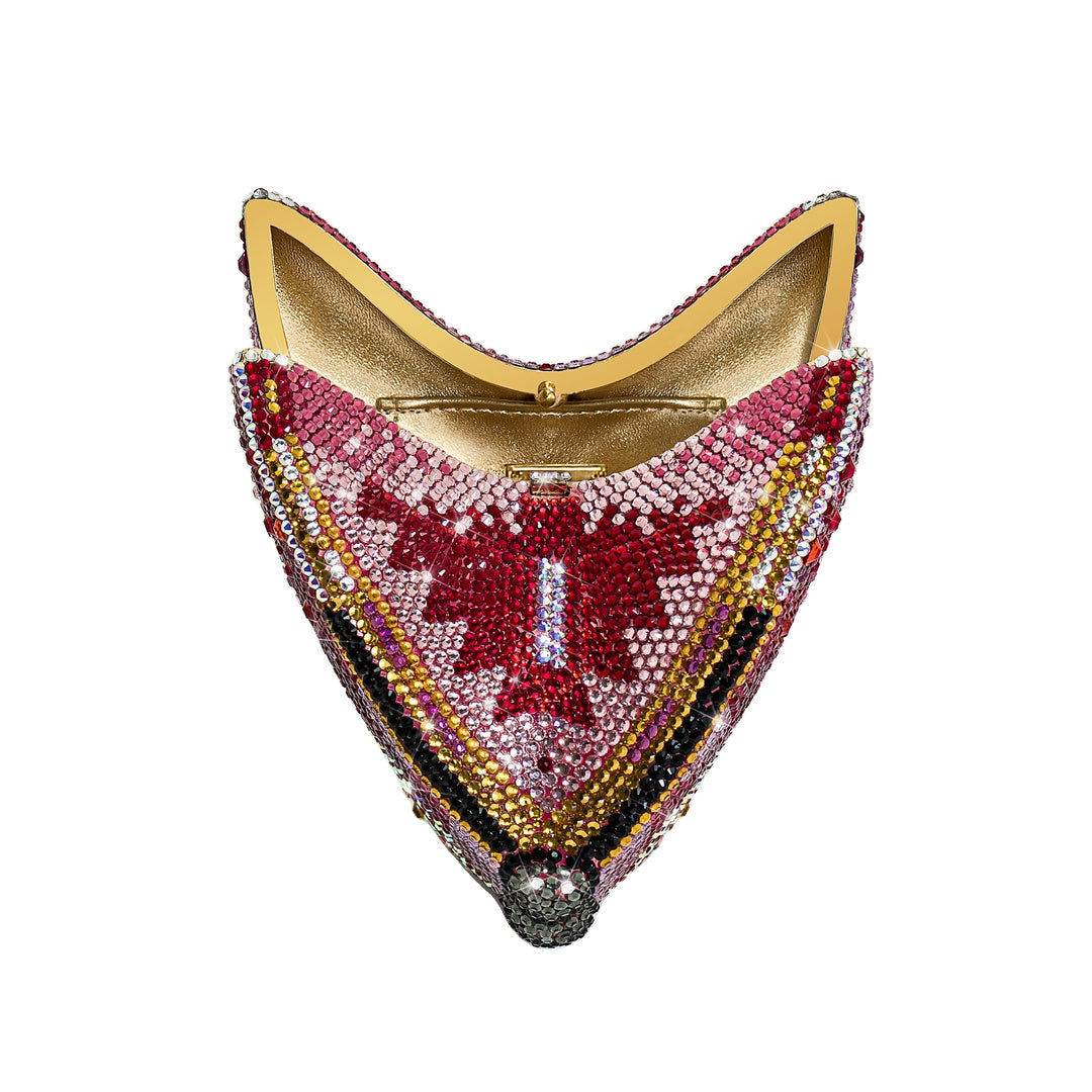 JW PEI Paisley Crystal Butterfly Clutch - Multicolor by JW PEI