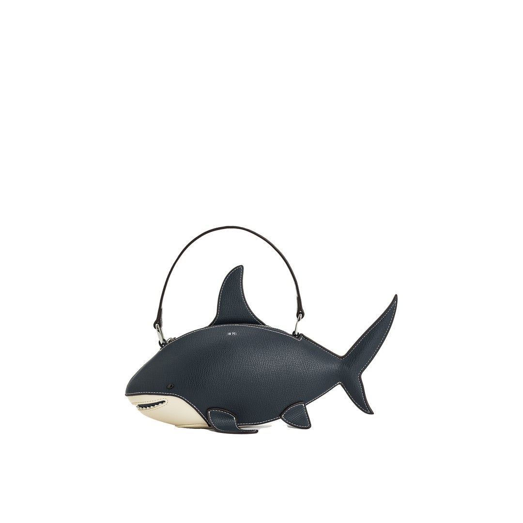 JW PEI Nerys Shark Look Top Handle Bag - Dark Blue by JW PEI