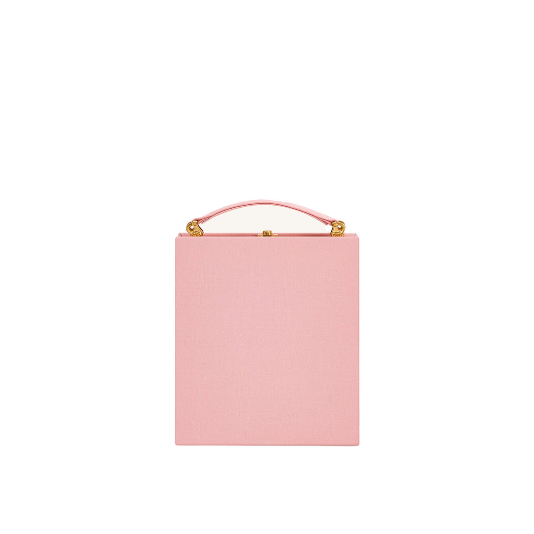 JW PEI Taya Wine Glass Puppy Pattern Book Shape Clutch Bag - Pink by JW PEI