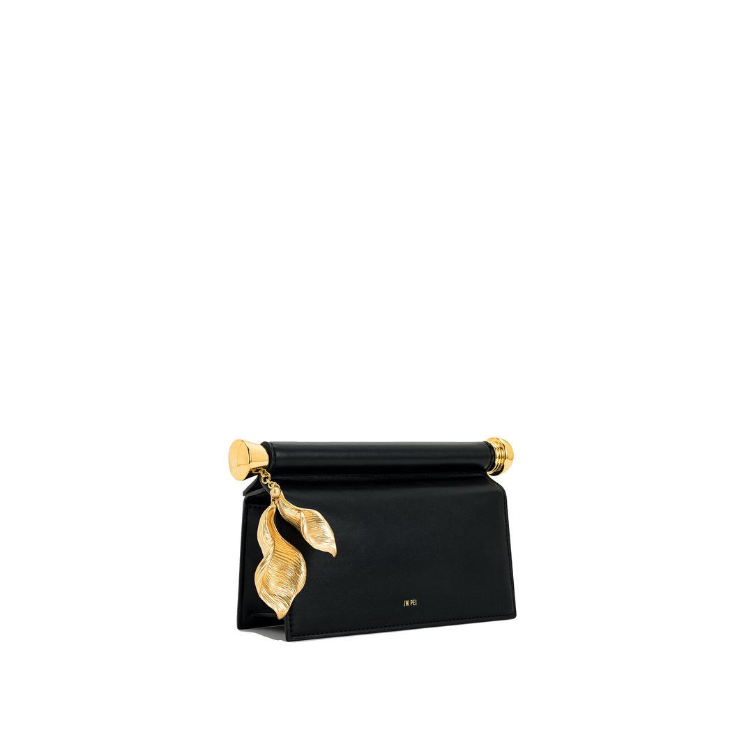 JW PEI Holly Metal Pendant Embellished Clutch - Black by JW PEI