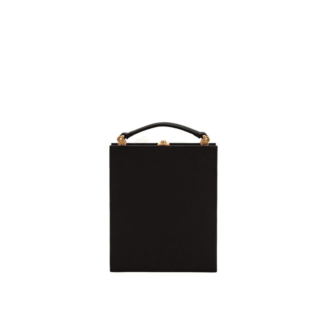 JW PEI Taya Orchid Motif  Book Shape Clutch Bag - Black by JW PEI