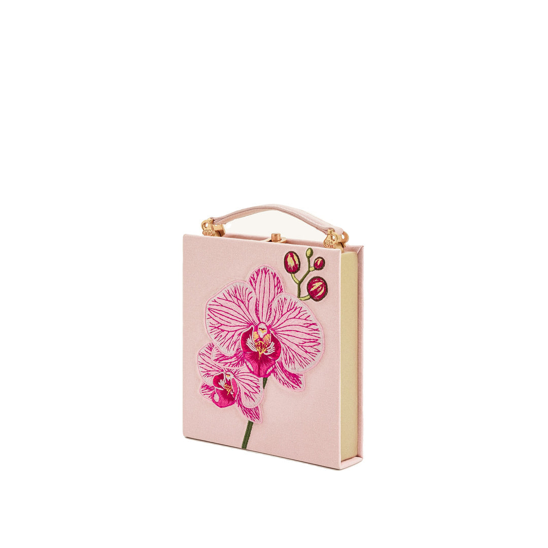 JW PEI Taya Orchid Motif Book Shape Clutch Bag - Pink by JW PEI
