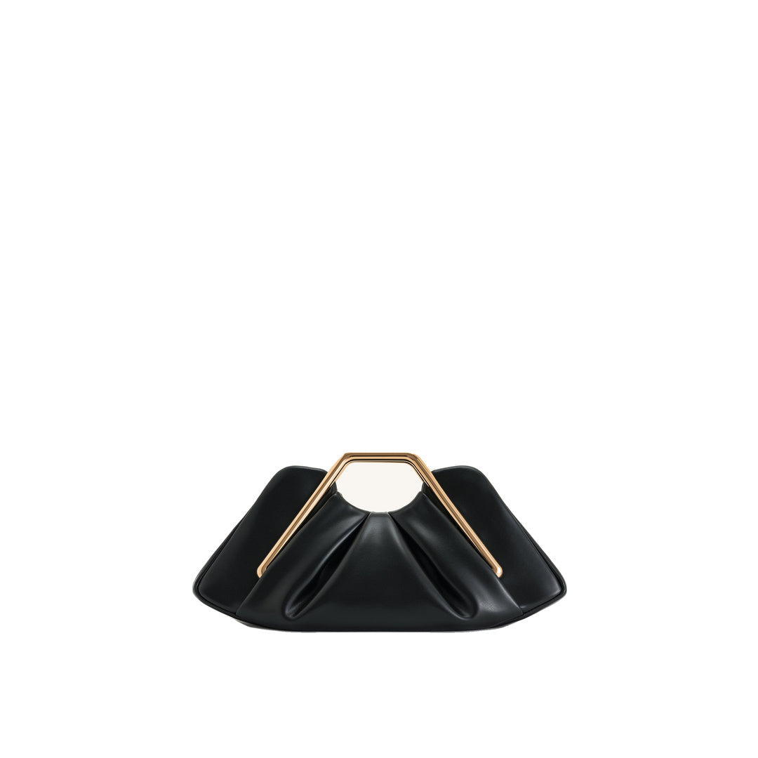 JW PEI Lila Metal Frame Clutch - Black by JW PEI