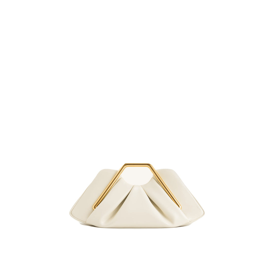 JW PEI Lila Metal Frame Clutch - Ivory by JW PEI