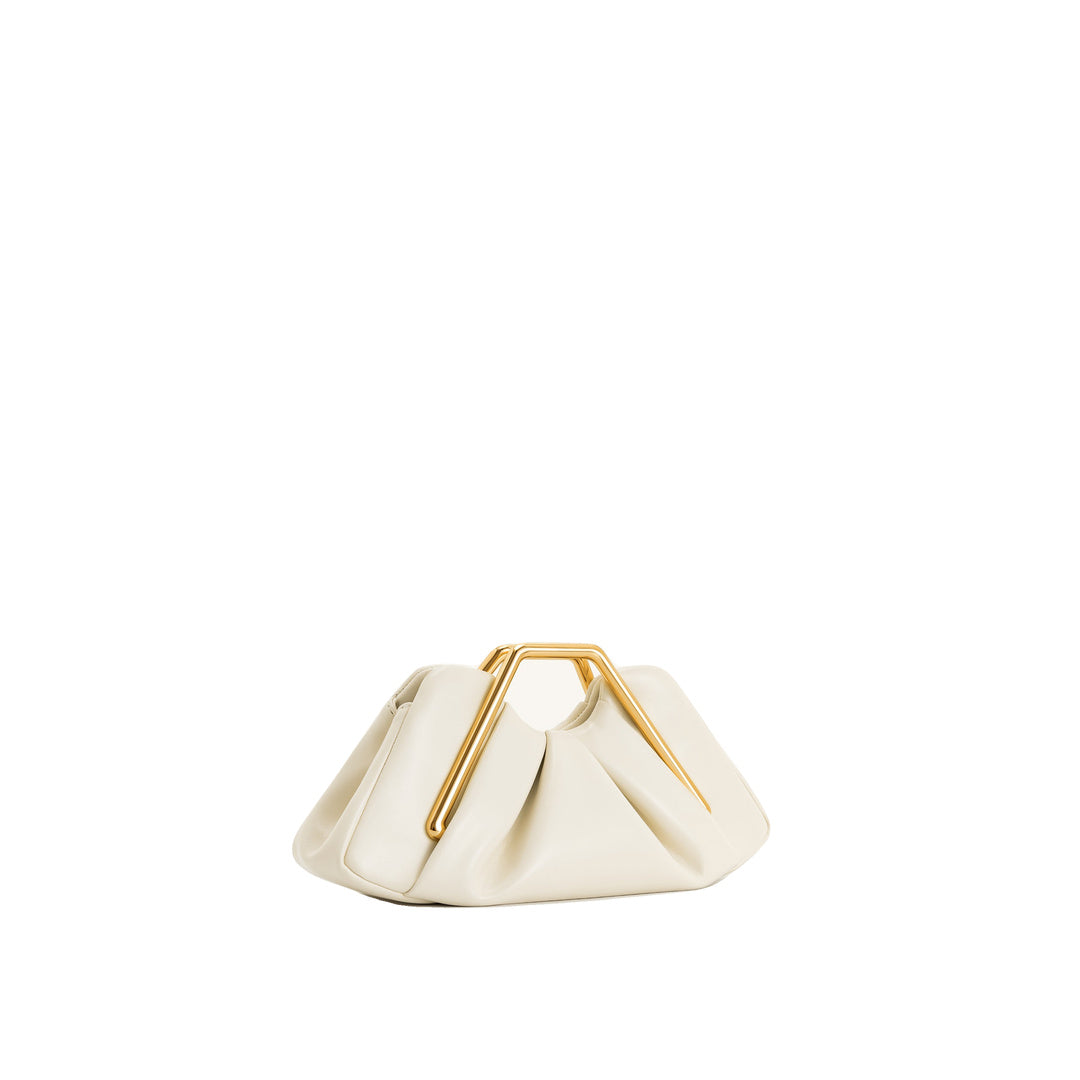 JW PEI Lila Metal Frame Clutch - Ivory by JW PEI