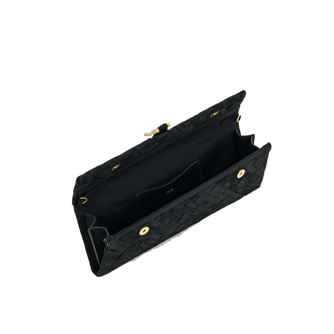 JW PEI Zaria Woven Clutch - Black by JW PEI