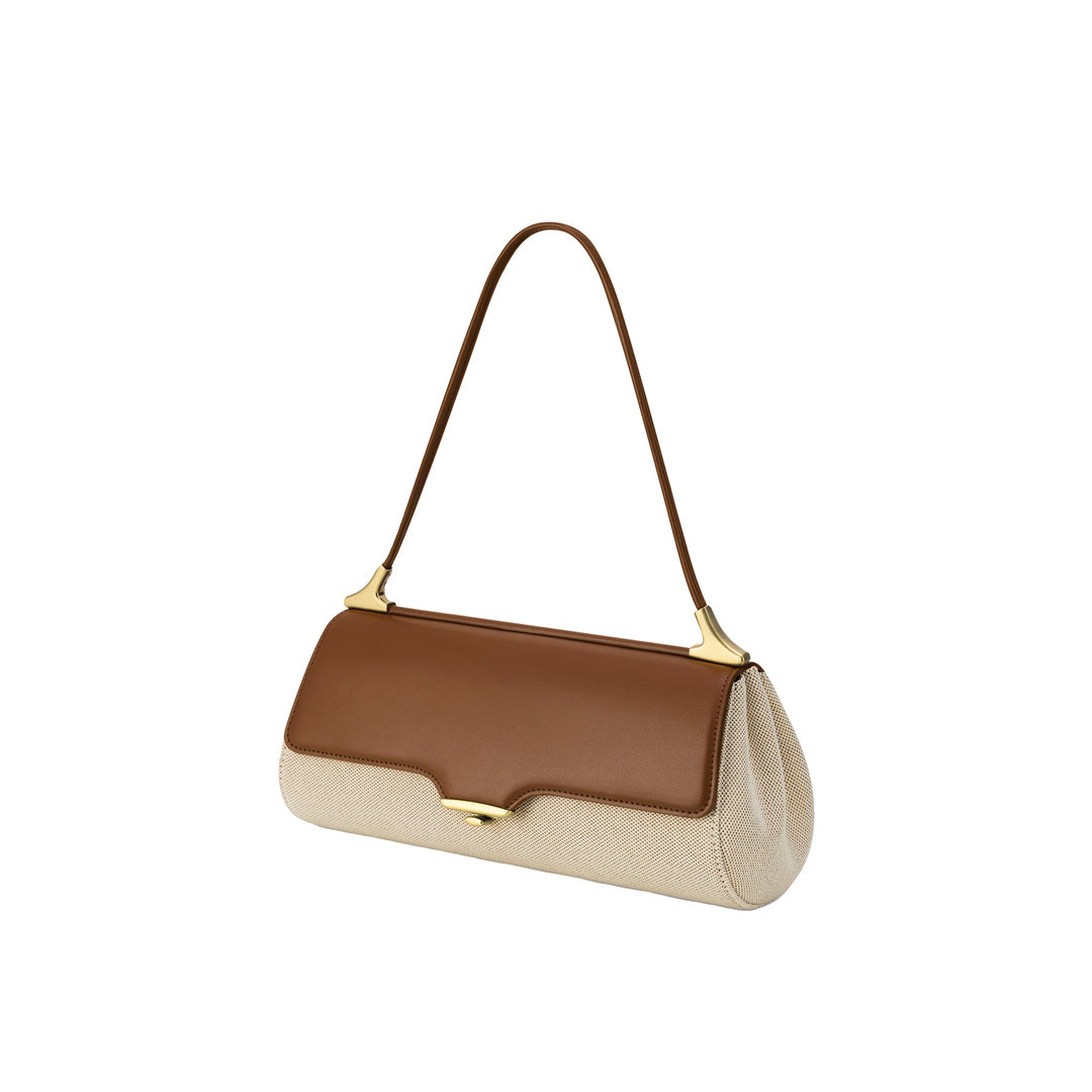 JW PEI Eloise Shoulder Bag - Brown Canvas by JW PEI