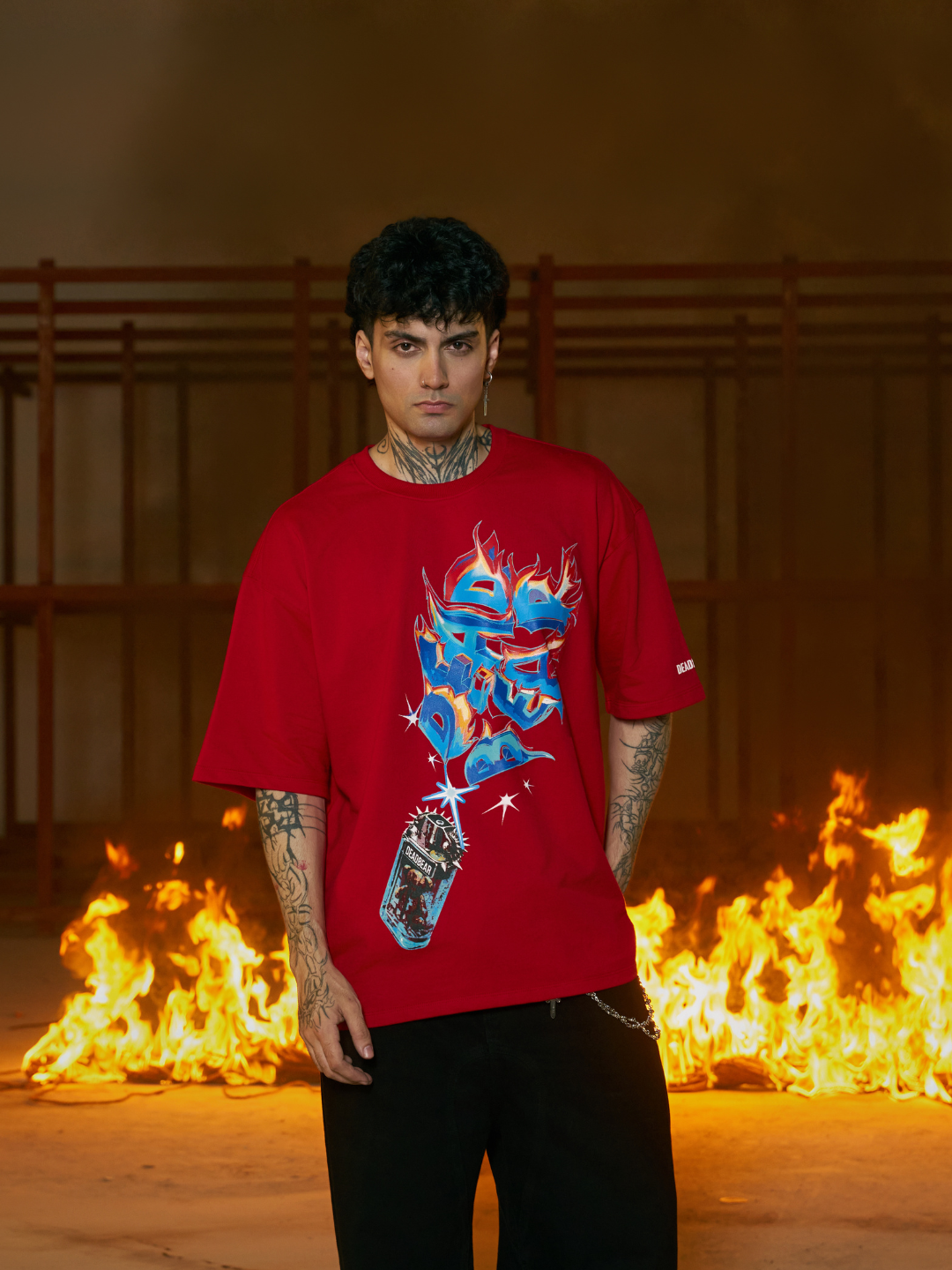 Lighter Tee Red by DEADBEAR
