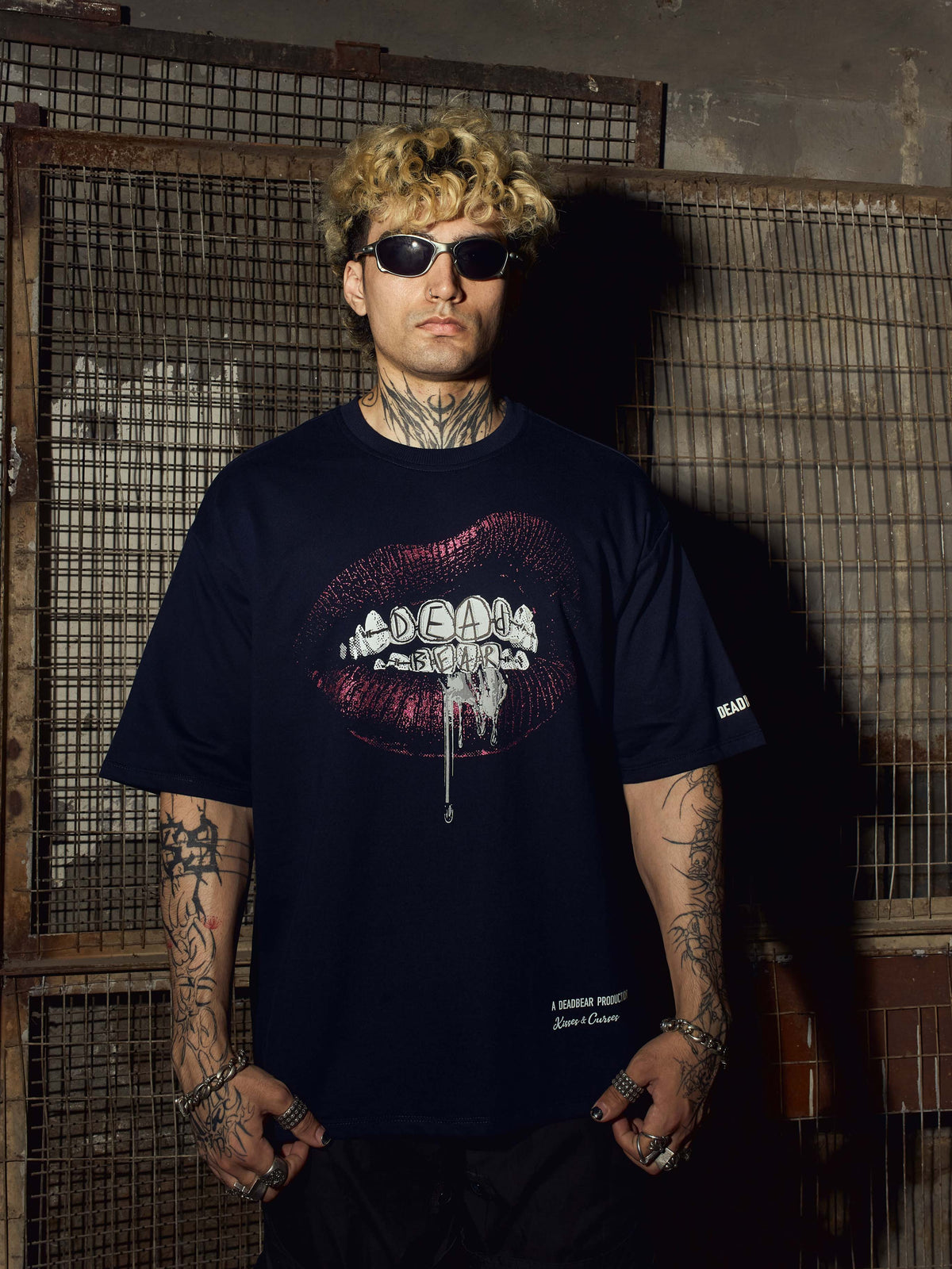 Naughty Bear Tee Navy by DEADBEAR