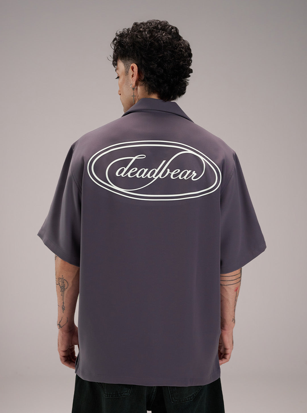 Signature Bowling Shirt Slate Lavender by DEADBEAR