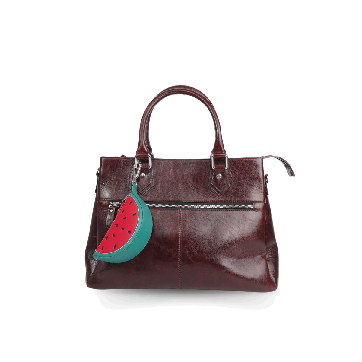 Watermelon Zipper Key Pouch by leather charms