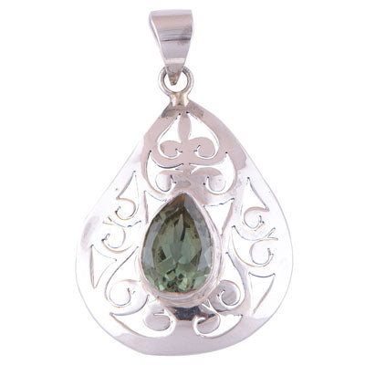 Crystal 925 Sterling Silver Pendant - R300305-21