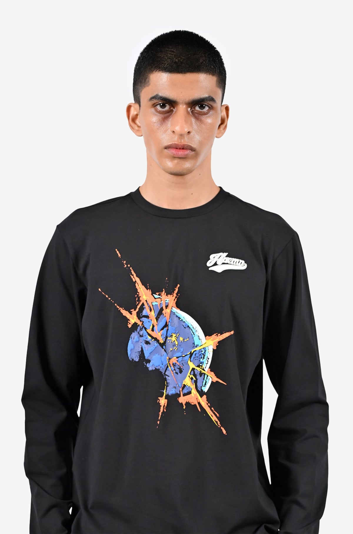 Blue marble bomb t-shirt by HUEMN