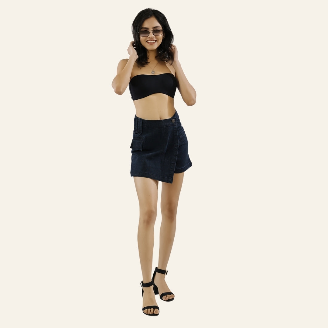 Women's Dark Selvedge Skort - Sailor by Old Gene