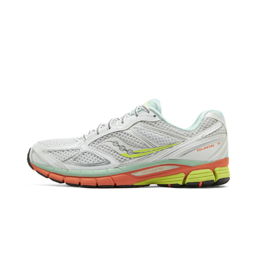 Saucony ProGrid Guide 7 White ORANGE MULTI by Saucony