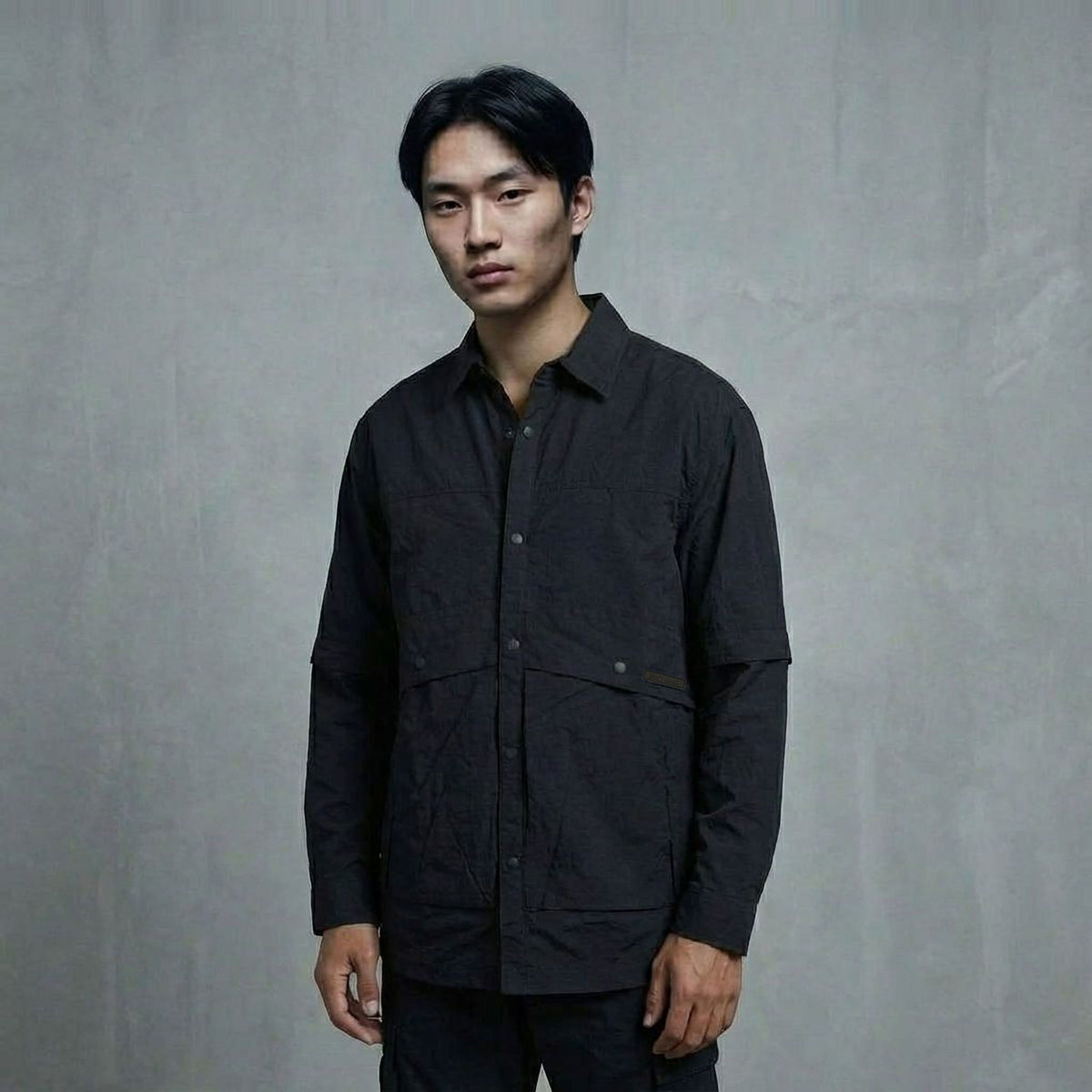 BLACK FIELD OVERSHIRT by GREY AREA