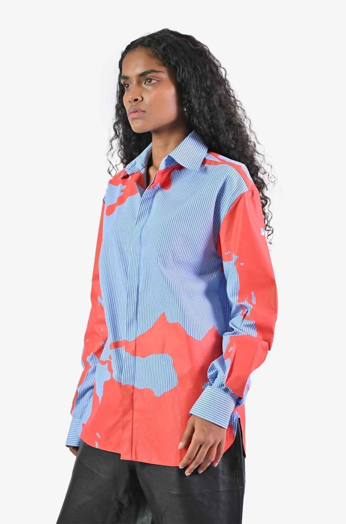 HUEMN flesh shirt - Pinstriped by HUEMN