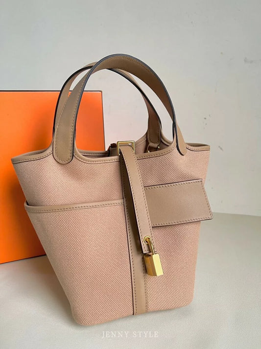 Hermès Picotin 18 Cargo Tote – Clemence Leather with Gold Hardware - Zeuskicks