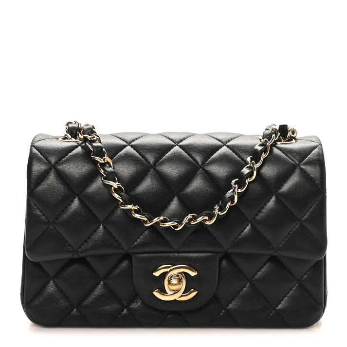Chanel Lambskin Quilted Mini Rectangular Flap - Zeuskicks