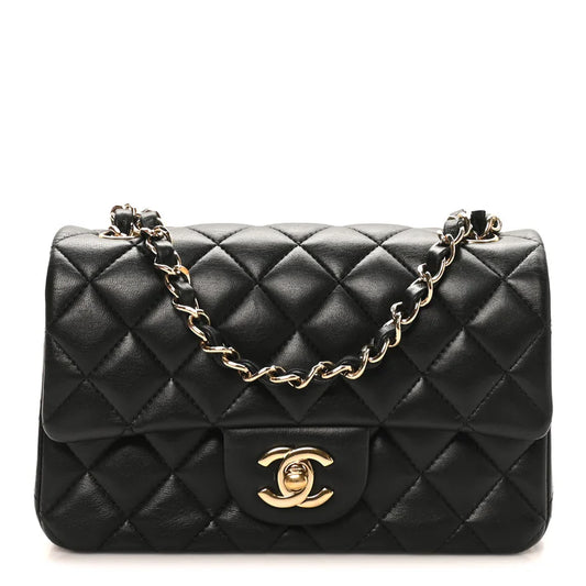 Chanel Lambskin Quilted Mini Rectangular Flap - Zeuskicks