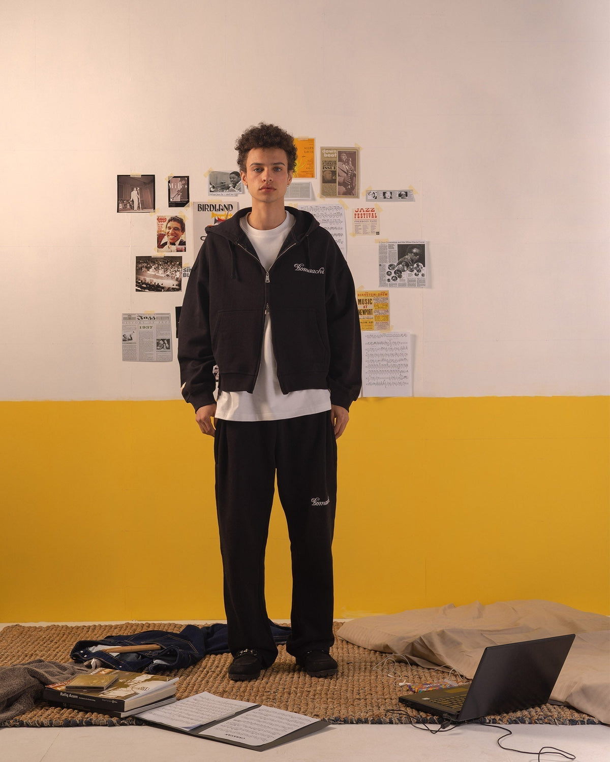 The Signature Rope Zip-Up - Black by BOMAACHI