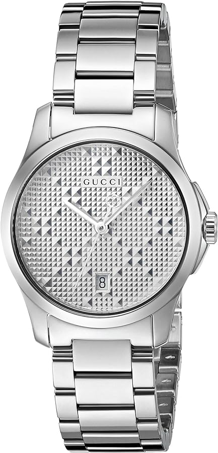 Ladies Gucci G-Timeless YA126551 Silver Dial Stainless Steel Watch