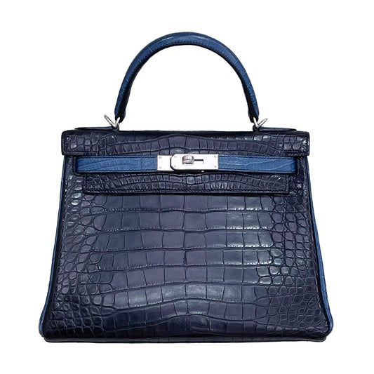 Hermès Special Order Kelly 32 Matte Alligator with Palladium Hardware - Zeuskicks