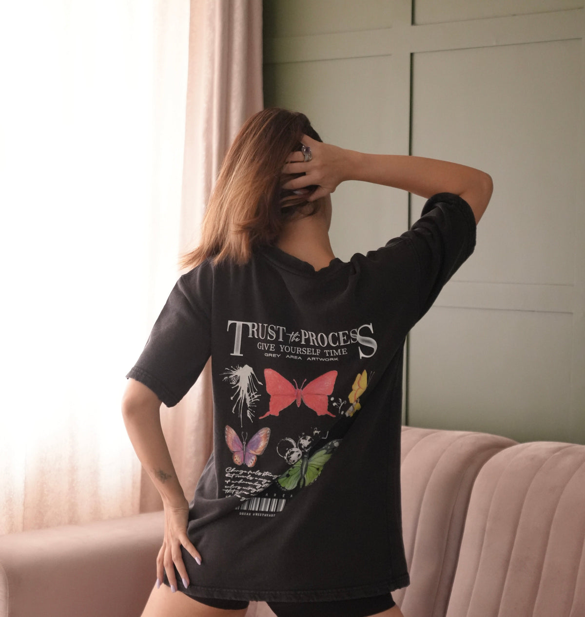 GROWTH T-SHIRT (BLACK) by GREY AREA