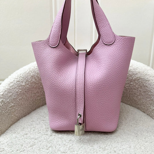 Hermès Picotin 18 in Mauve Sylvestre Clemence Leather