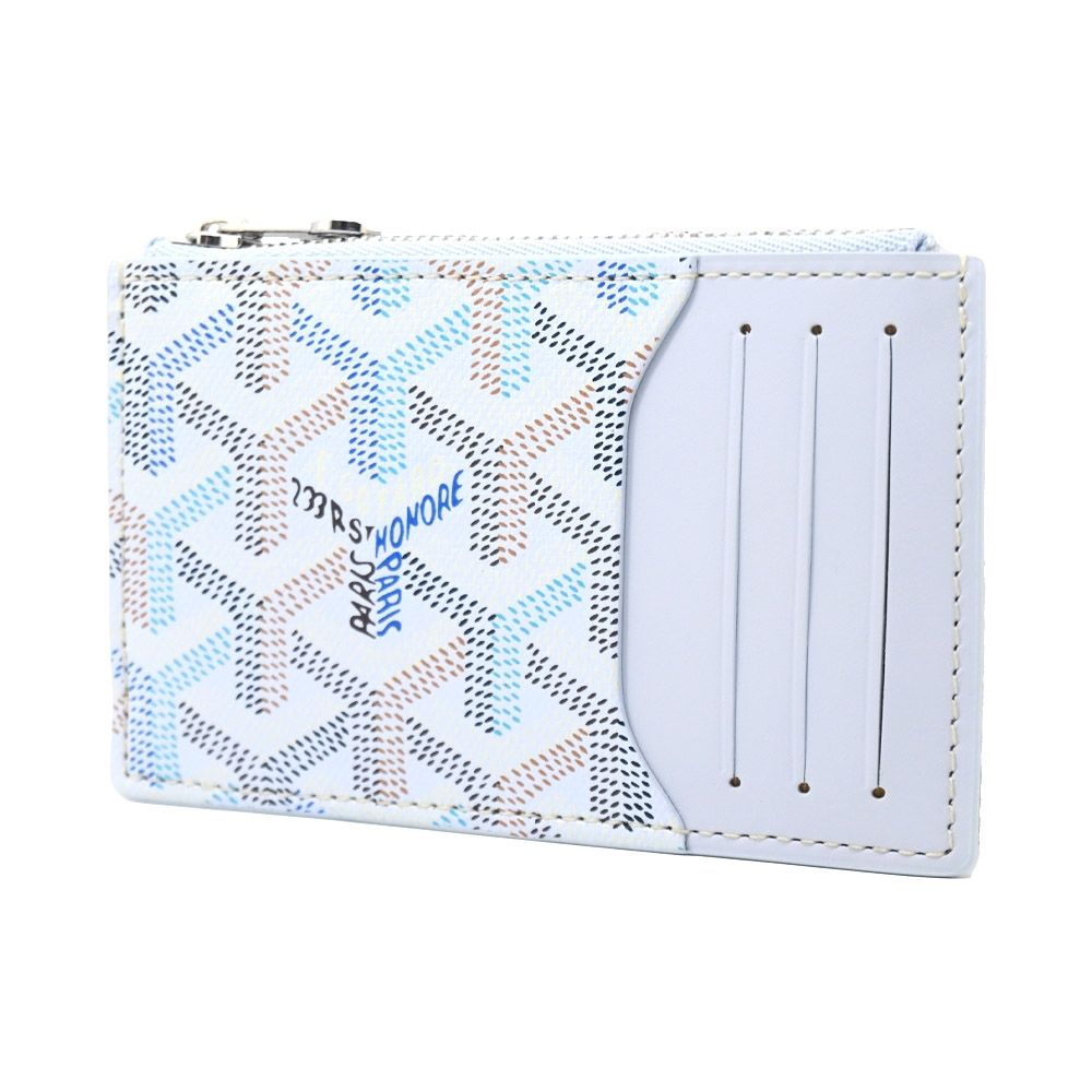 Goyard Bourbon Zipper Card Holder – Polar Blue - Zeuskicks