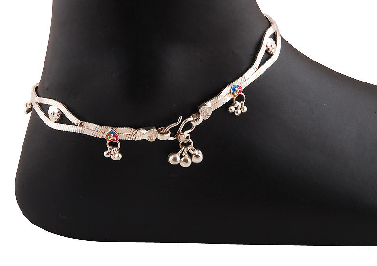 925 STERLING SILVER PLAIN ANKLET - R7600012-20