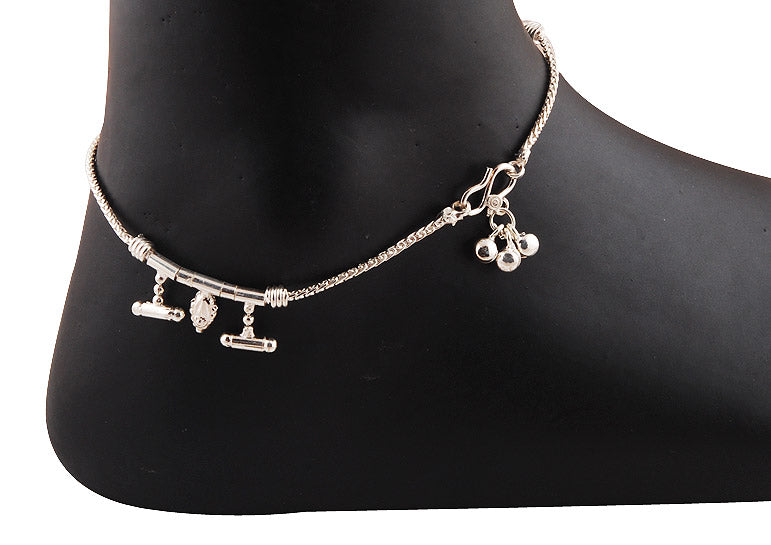 925 STERLING SILVER PLAIN ANKLET - R7600012-201