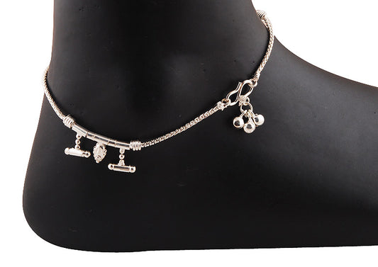 925 STERLING SILVER PLAIN ANKLET - R7600012-201