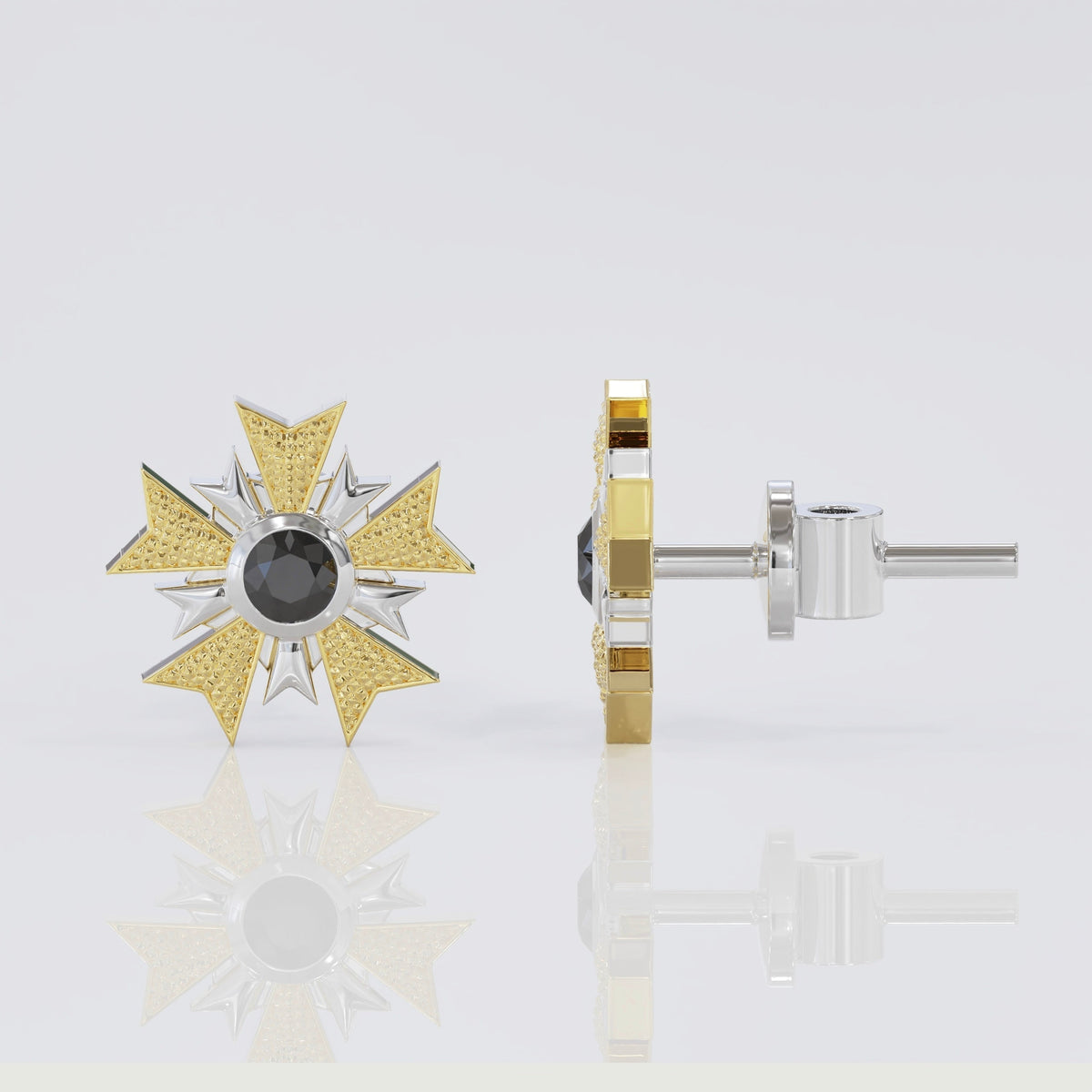 THE RICHES EAR STUDS by The Noble Sculptor