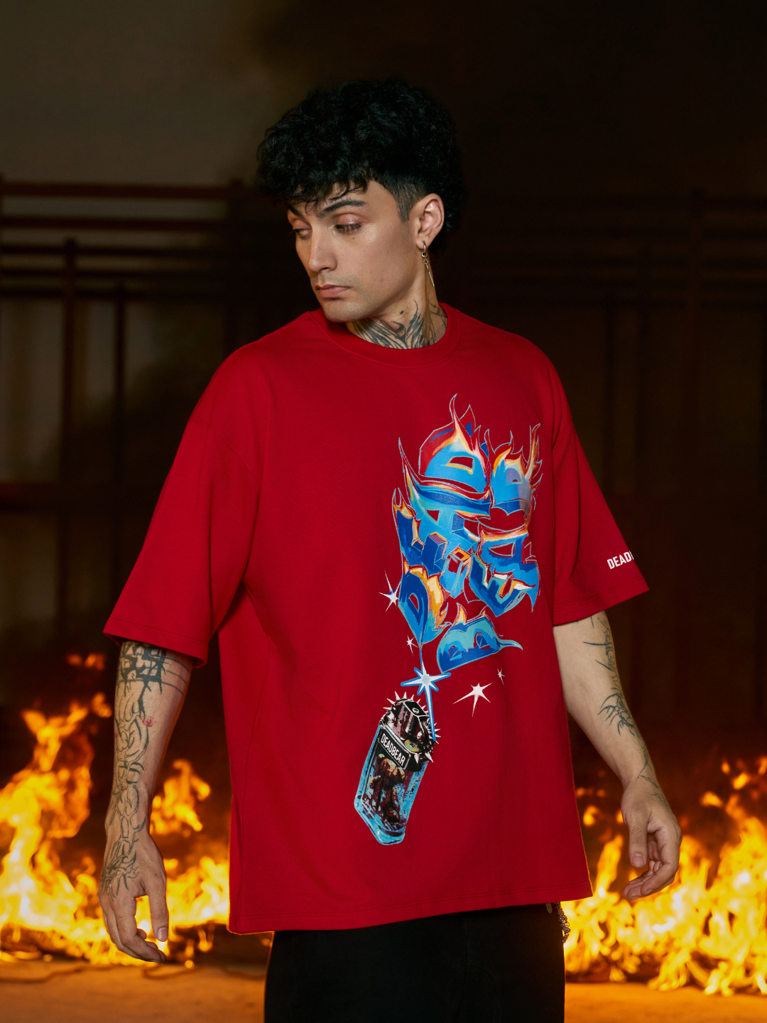 Lighter Tee Red by DEADBEAR