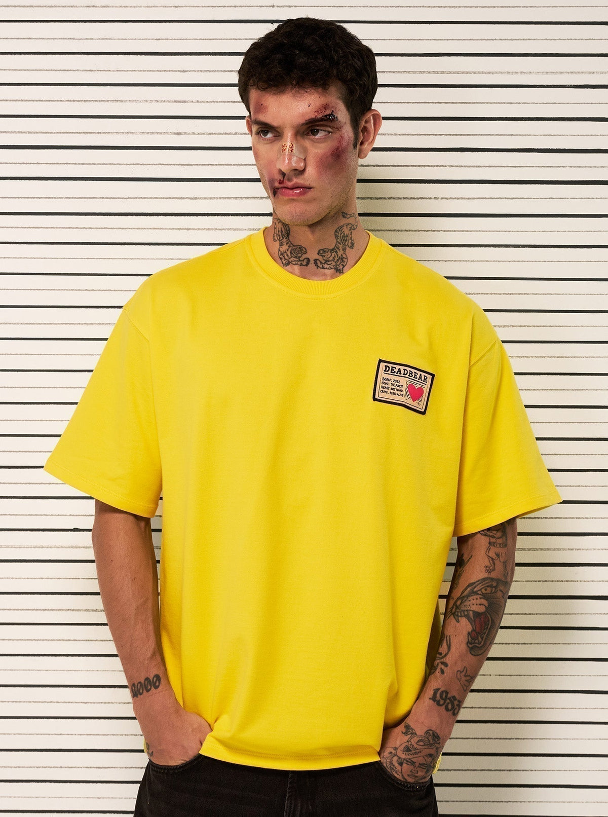 Mugshot Tee Yellow by DEADBEAR