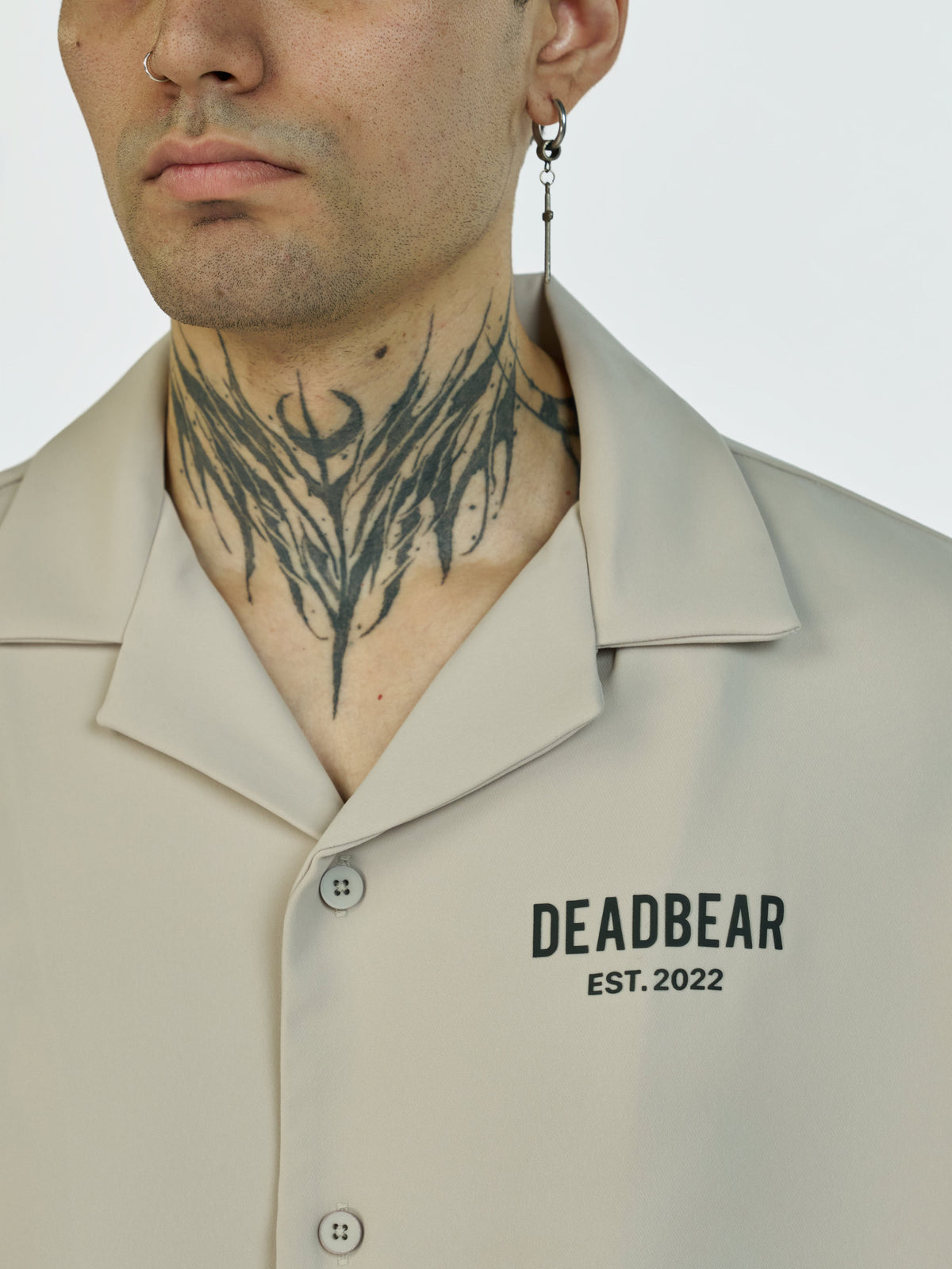 Bowling Shirt Stone Grey by DEADBEAR