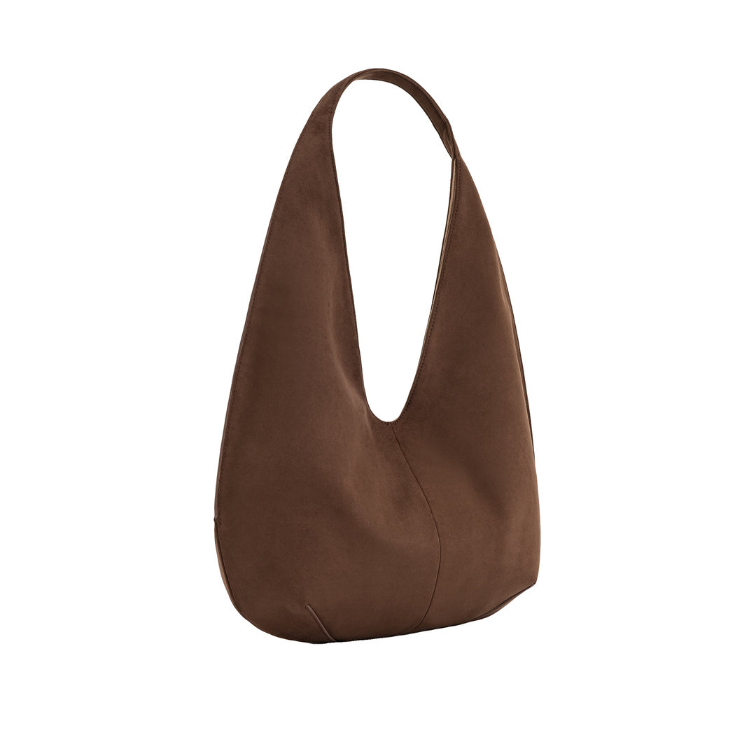 JW PEI Dara Faux Suede Hobo Bag - Mocha Brown by JW PEI