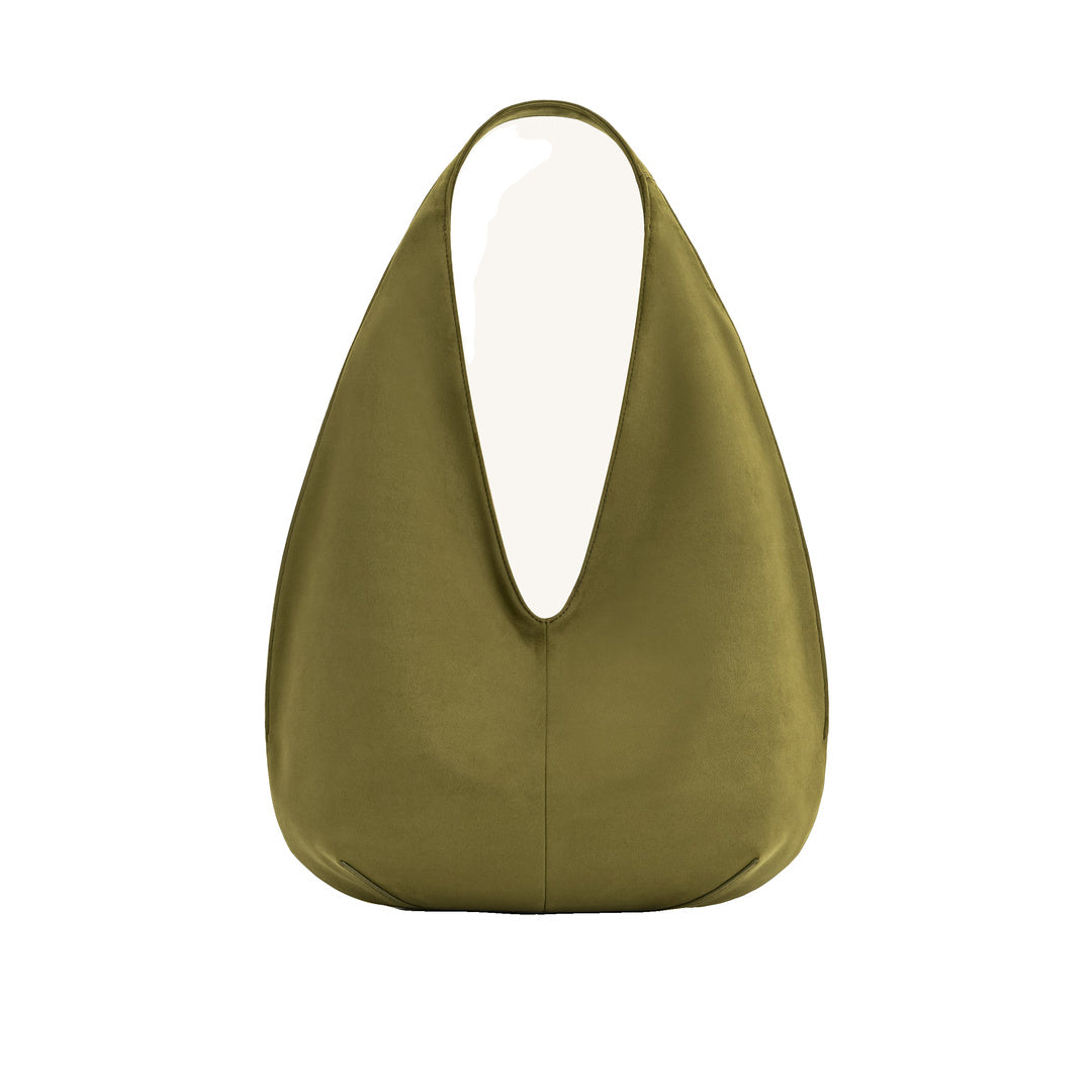 JW PEI Dara Faux Suede Hobo Bag - Dark Olive by JW PEI