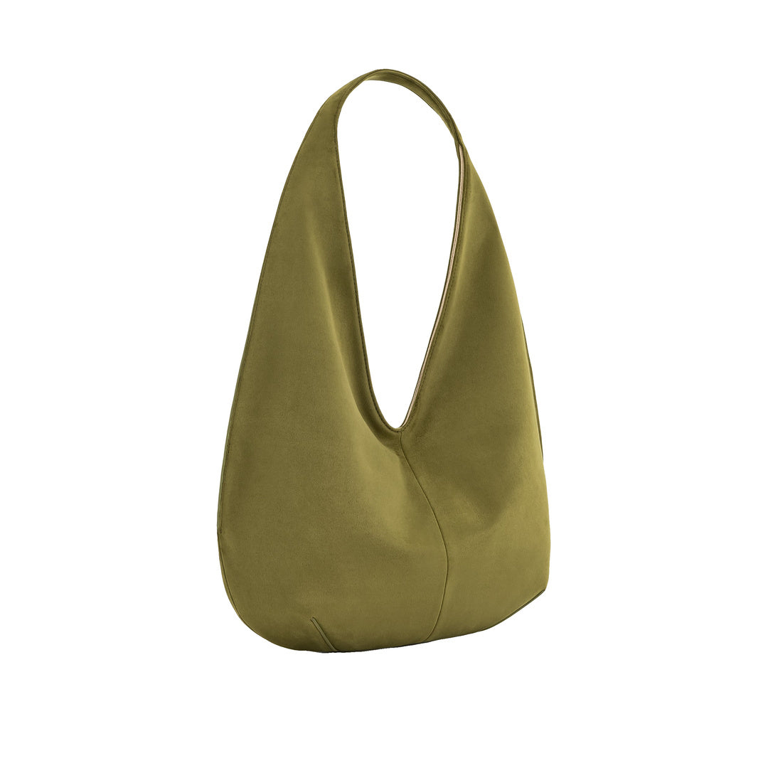 JW PEI Dara Faux Suede Hobo Bag - Dark Olive by JW PEI
