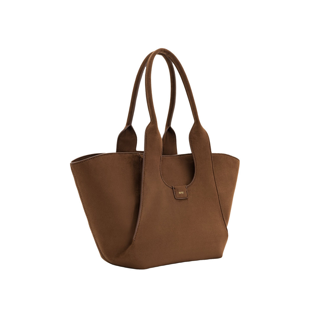 JW PEI Cara Faux Suede Tote Bag - Mocha Brown by JW PEI