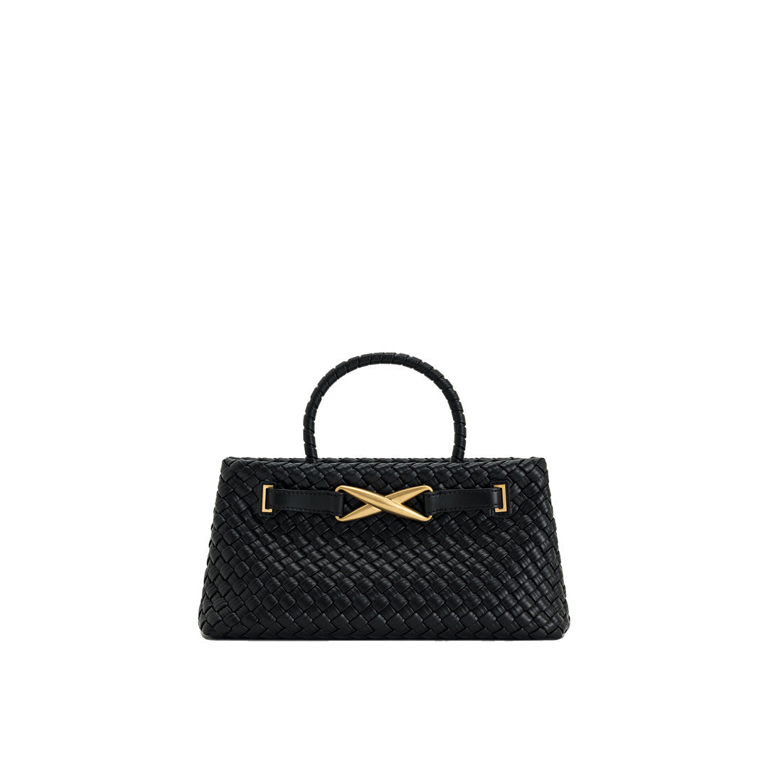 JW PEI Elora Woven Tote Bag - Black by JW PEI