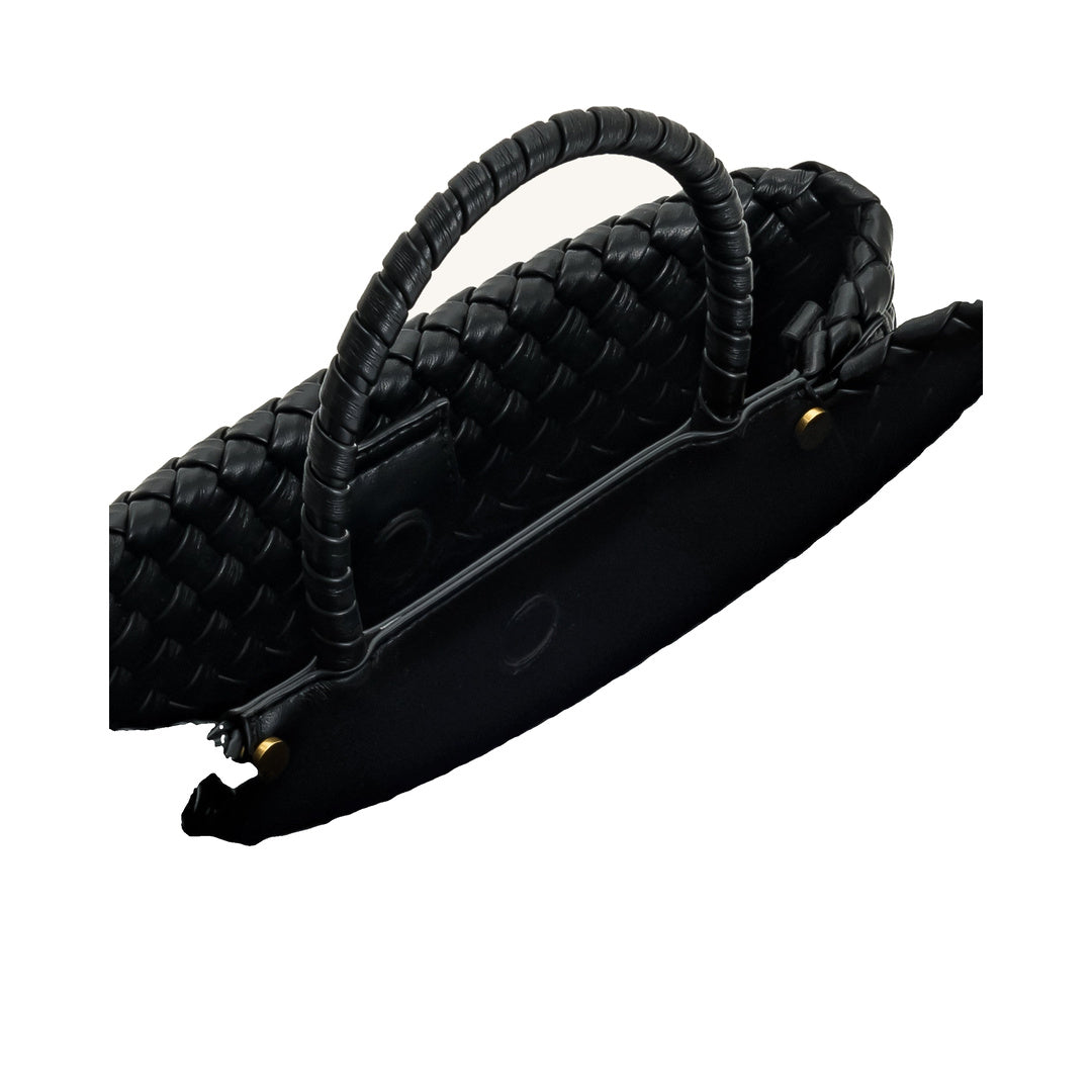 JW PEI Elora Woven Tote Bag - Black by JW PEI
