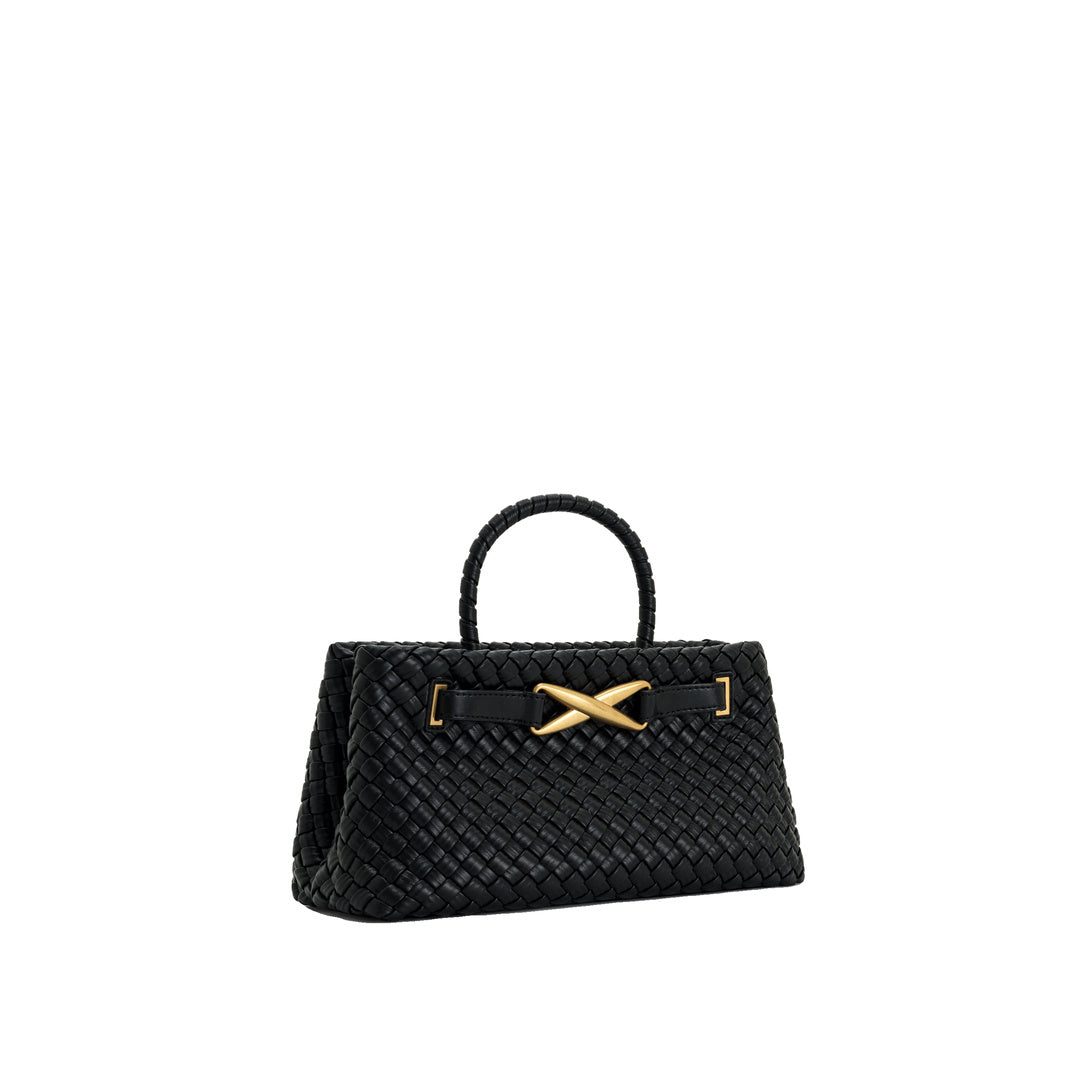 JW PEI Elora Woven Tote Bag - Black by JW PEI
